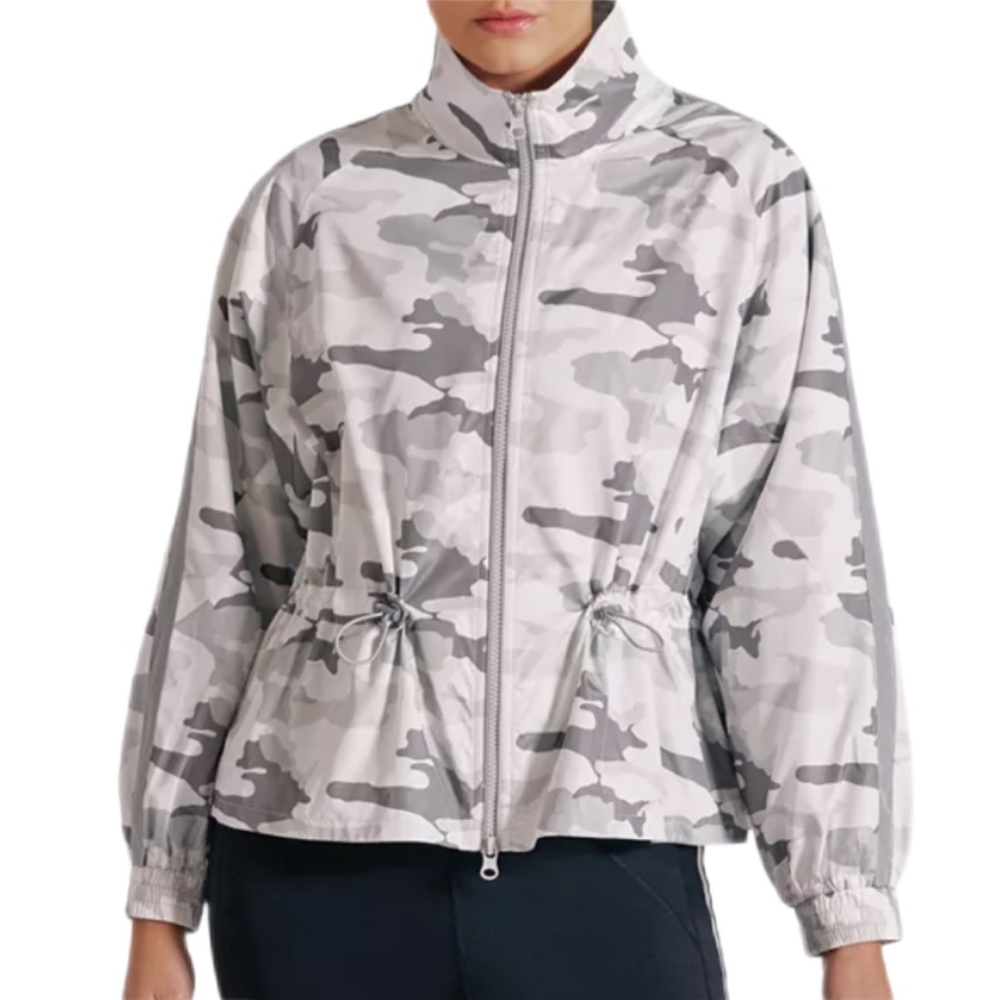 Final Sale  Blanc Noir Tempest Camo Print Peplum Jacket